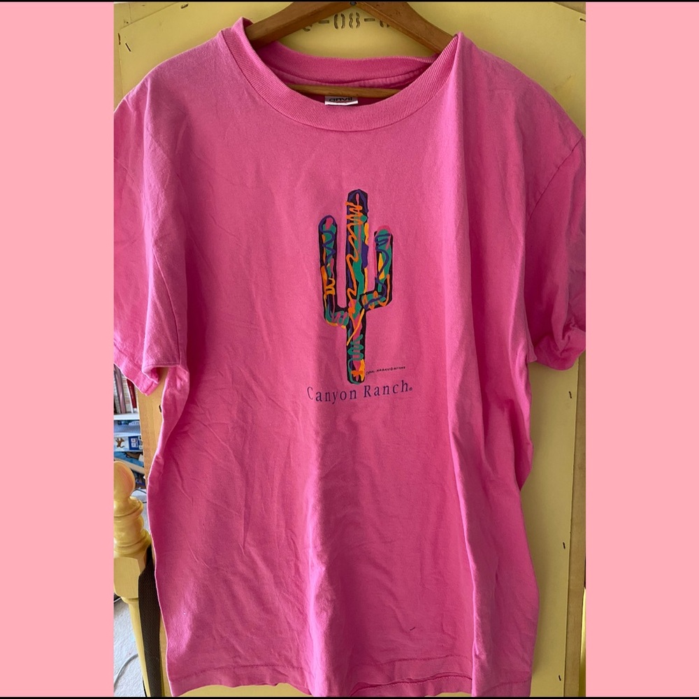 pink cactus tee